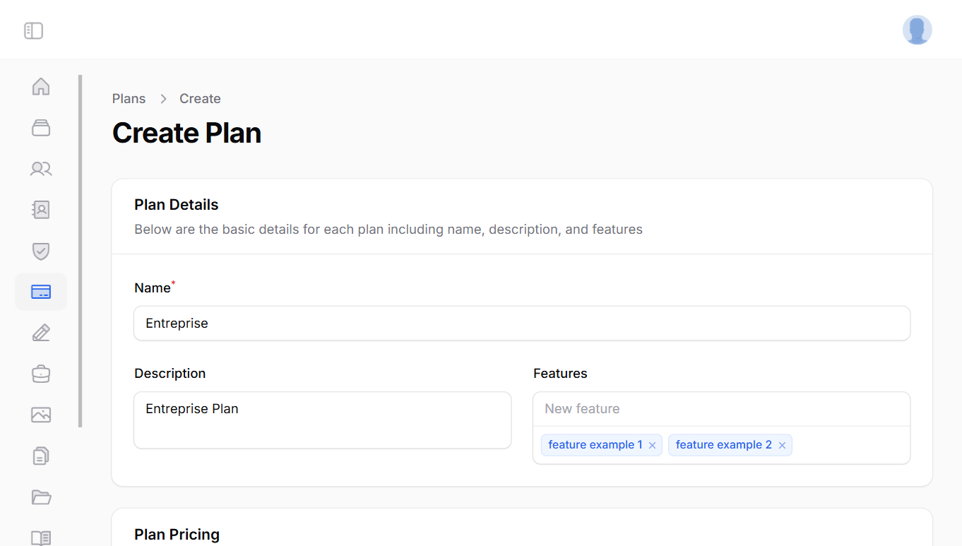 Create Plan