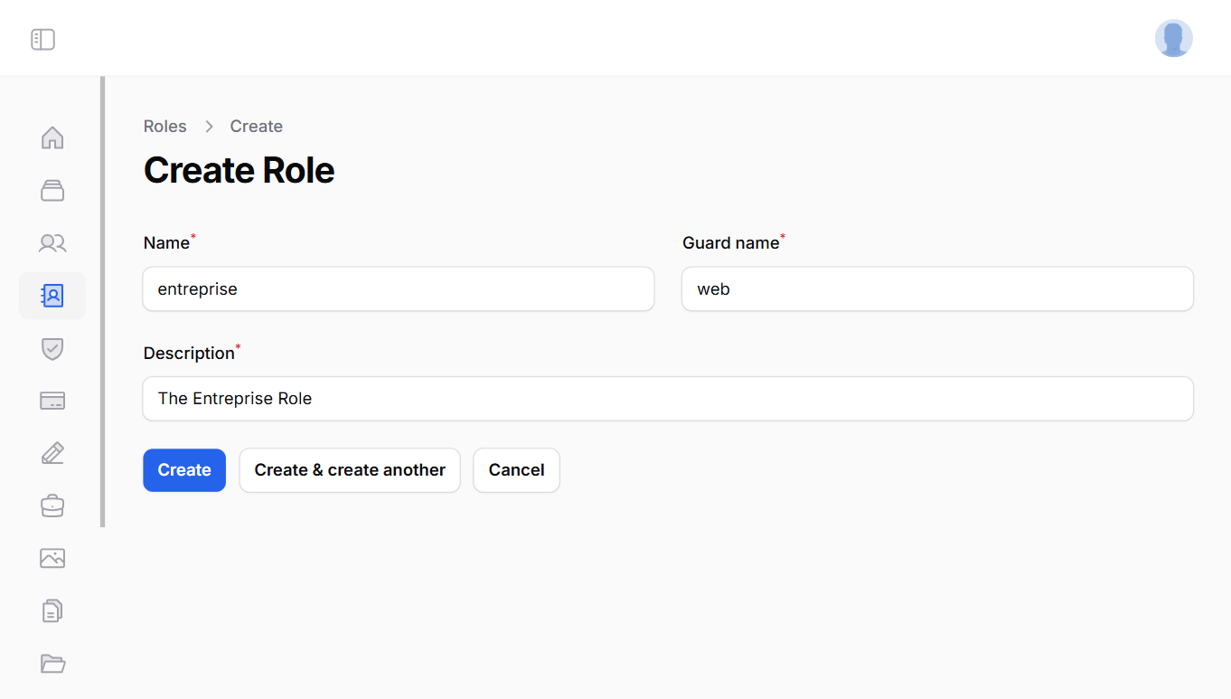 Create Role